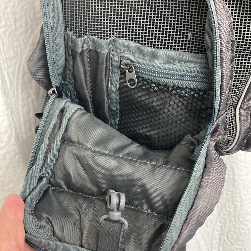 Outward Hound PoochPouch Dog Carrier Backpack, Gray up to 20lbs.